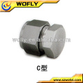 Stainless steel aluminum pipe end cap
